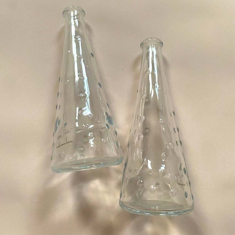 Set of 2 Vintage Ikea Emma Dafnas Design Bud Vase